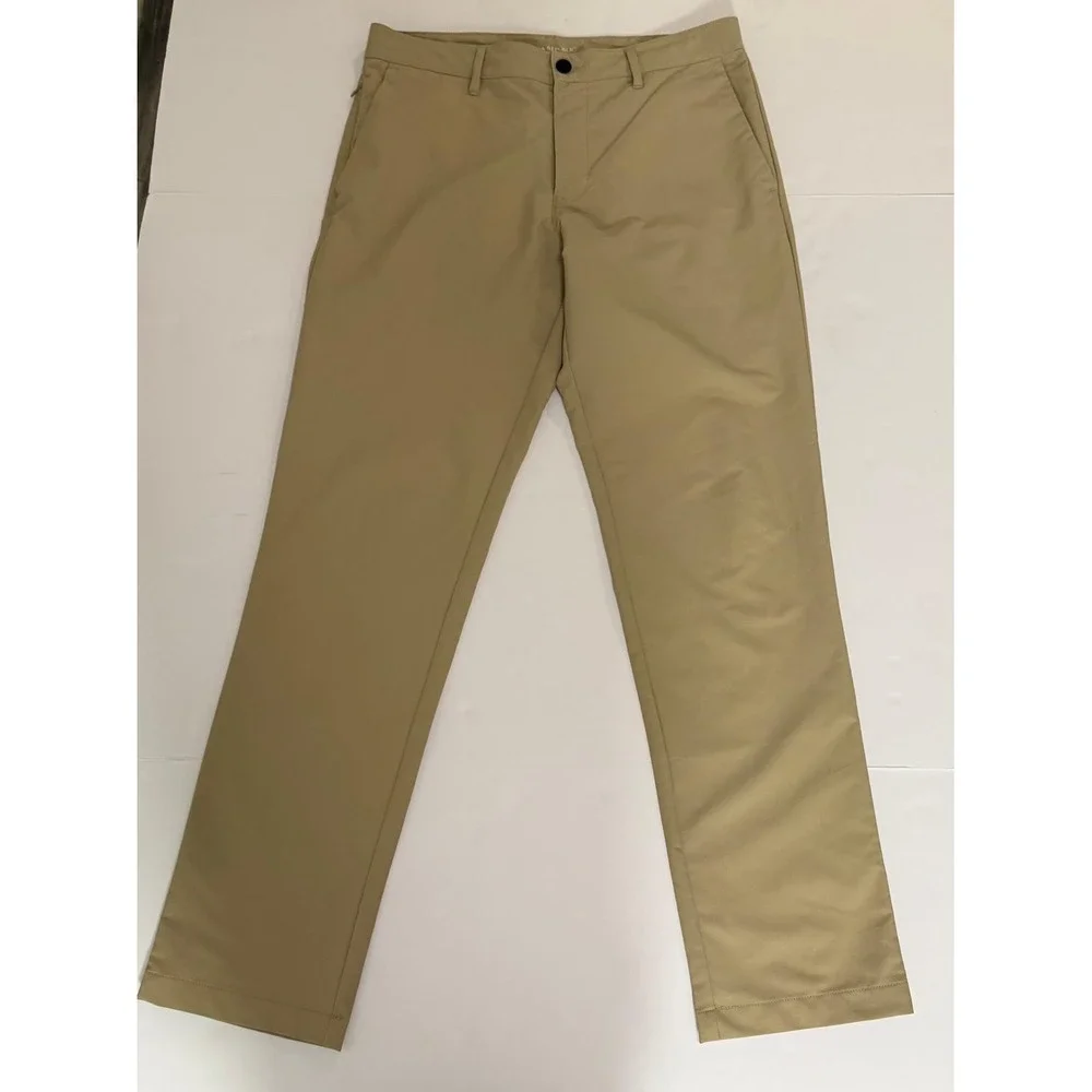 Banana Republic Core Temp Slim Fit Chino Pants Mens 32x32 Khaki Tan 1557516